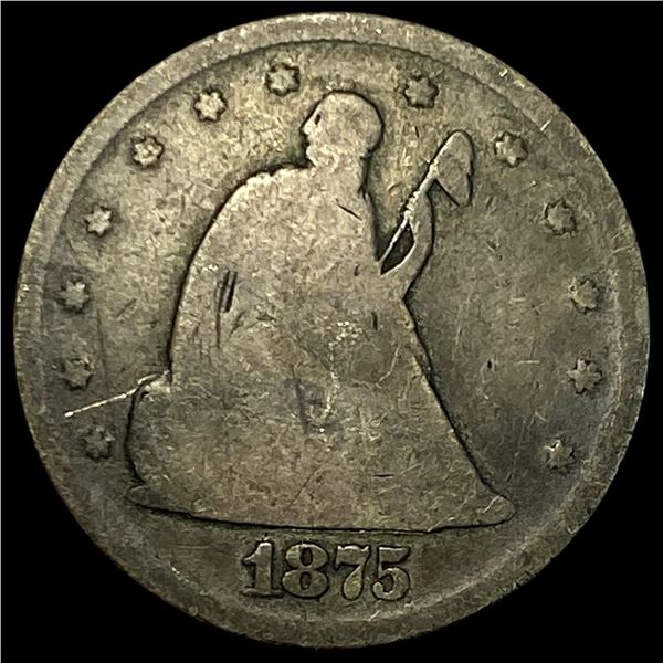 1875 Twenty Cent Piece NICELY CIRCULATED