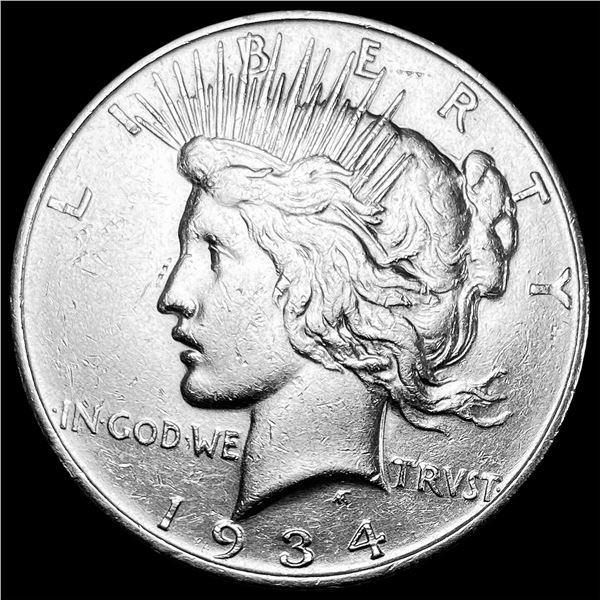 1934 Silver Peace Dollar CLOSELY UNCIRCULATED