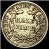 Image 2 : 1853 Arrows Seated Liberty Half Dime NEARLY UNCIRCULATED