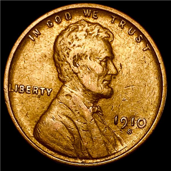 1910-S Lincoln Wheat Cent NEARLY UNCIRCULATED