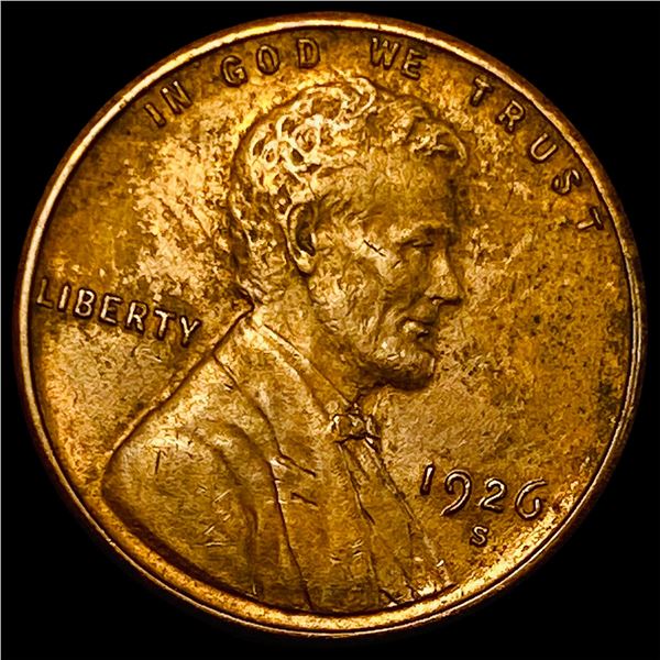 1926-S Lincoln Wheat Cent CLOSELY UNCIRCULATED
