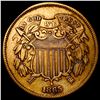 Image 1 : 1865 Copper Two-Cent Piece CLOSELY UNCIRCULATED