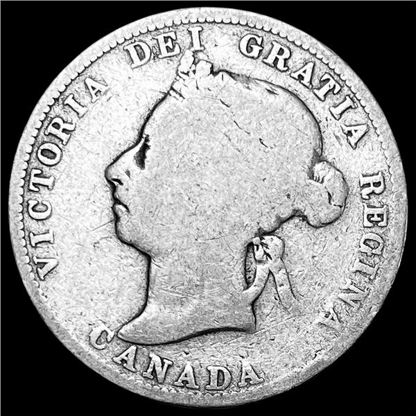 1893 Canada Silver 25 Cents NICELY CIRCULATED