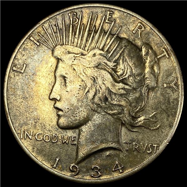 1934-S Silver Peace Dollar NEARLY UNCIRCULATED