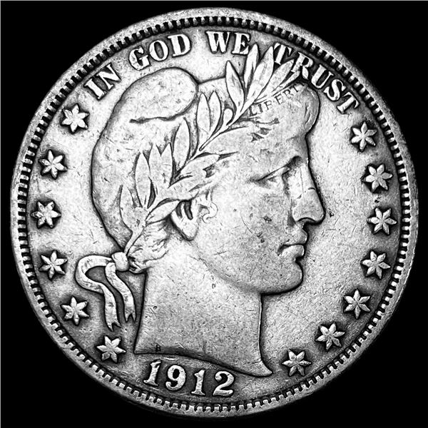 1912 Barber Half Dollar LIGHTLY CIRCULATED