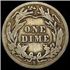 Image 2 : 1911-S Silver Barber Dime NICELY CIRCULATED