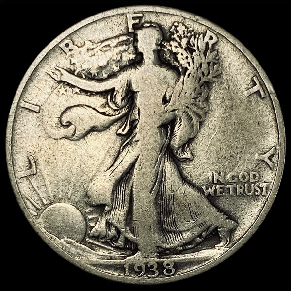 1938 Silver Walking Liberty Half Dollar NICELY CIRCULATED