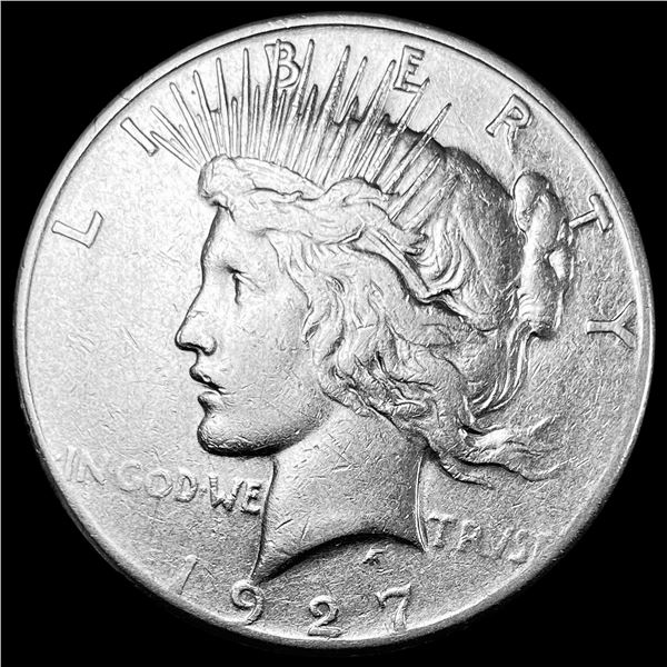 1927 Silver Peace Dollar NEARLY UNCIRCULATED