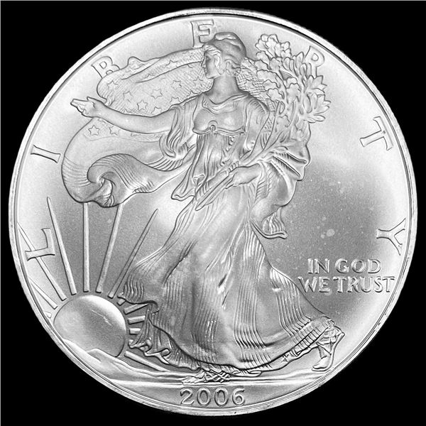 2006 1oz Silver American Eagle $1 SUPERB GEM BU
