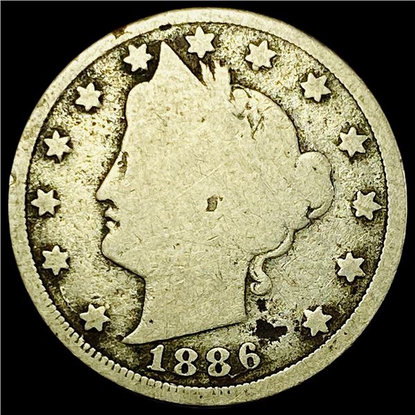1886 Liberty Head Nickel NICELY CIRCULATED