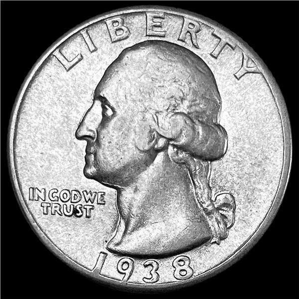 1938 Silver Washington Quarter CLOSELY UNCIRCULATED