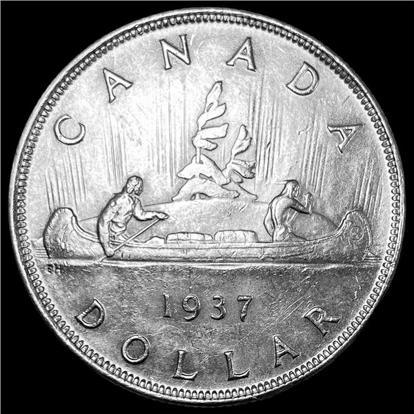 1937 Silver Dollar Canada CHOICE AU