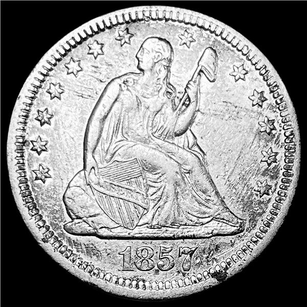1857 Seated Liberty Quarter CLOSELY UNCIRCULATED