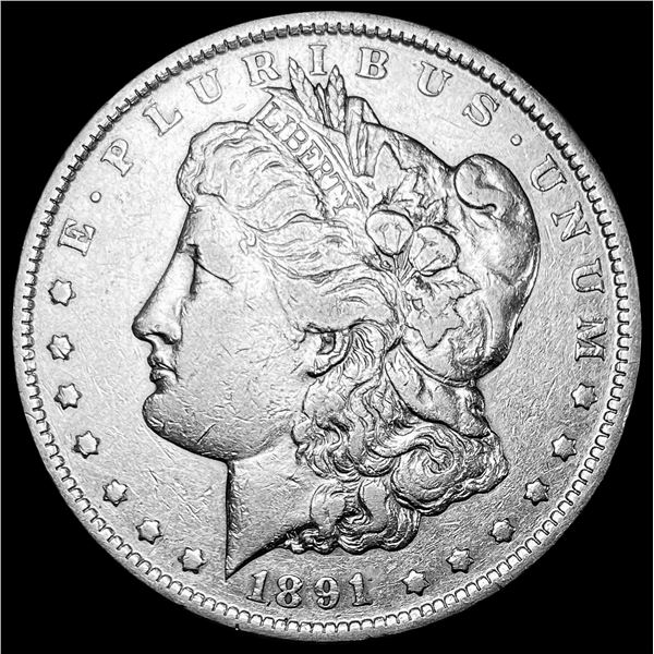 1891-CC Silver Morgan Dollar NEARLY UNCIRCULATED