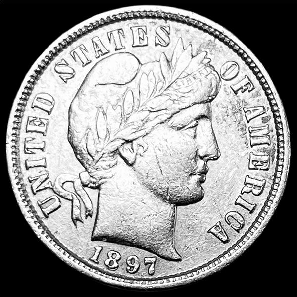 1897 Barber Dime NEARLY UNCIRCULATED