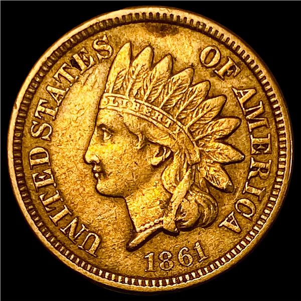 1861 Indian Head Cent NEARLY UNCIRCULATED