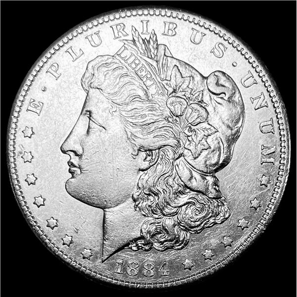 1884-S Silver Morgan Dollar CHOICE AU