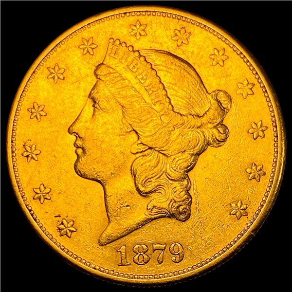 1879-S Liberty Head Double Eagle $20 Gold CHOICE AU