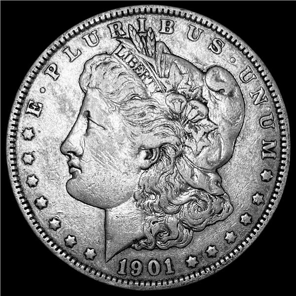 1901 Silver Morgan Dollar NEARLY UNCIRCULATED