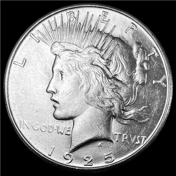 1925-S Peace Silver Dollar CHOICE BU