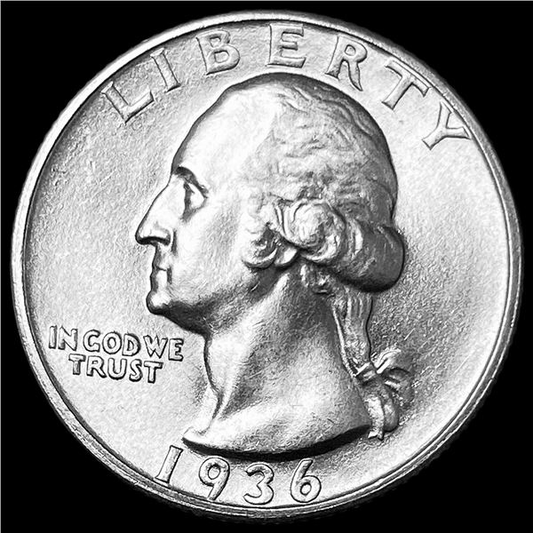 1936 Silver Washington Quarter SUPERB GEM BU