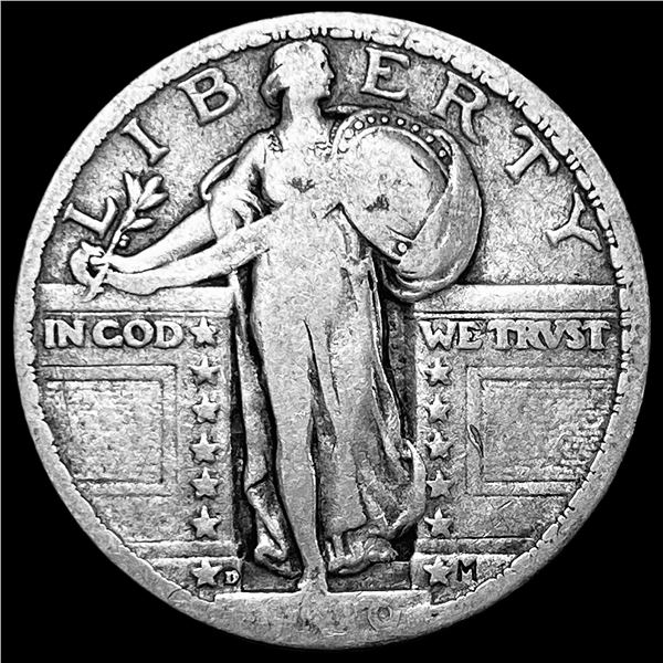 1920-D Silver Standing Liberty Quarter NICELY CIRCULATED