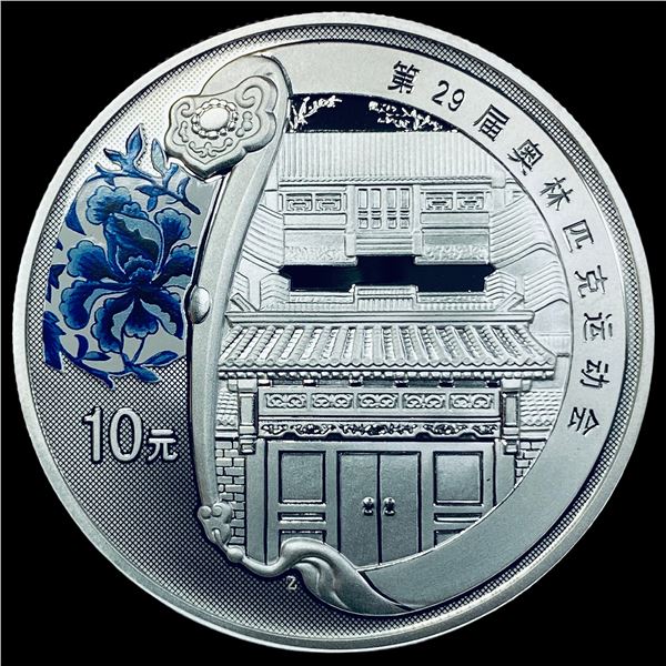 2008 China Silver 10 Yuan Olympics CHOICE PROOF