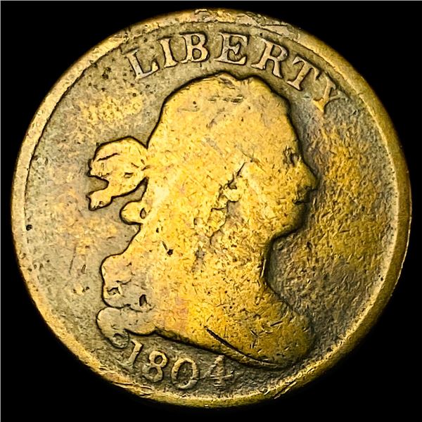 1804 Draped Bust Half Cent NICELY CIRCULATED