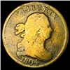 Image 1 : 1804 Draped Bust Half Cent NICELY CIRCULATED
