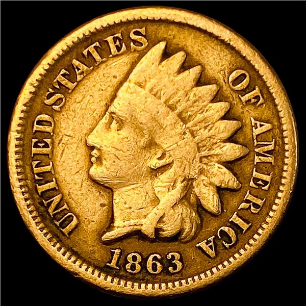 1863 Indian Head Cent LIGHTLY CIRCULATED