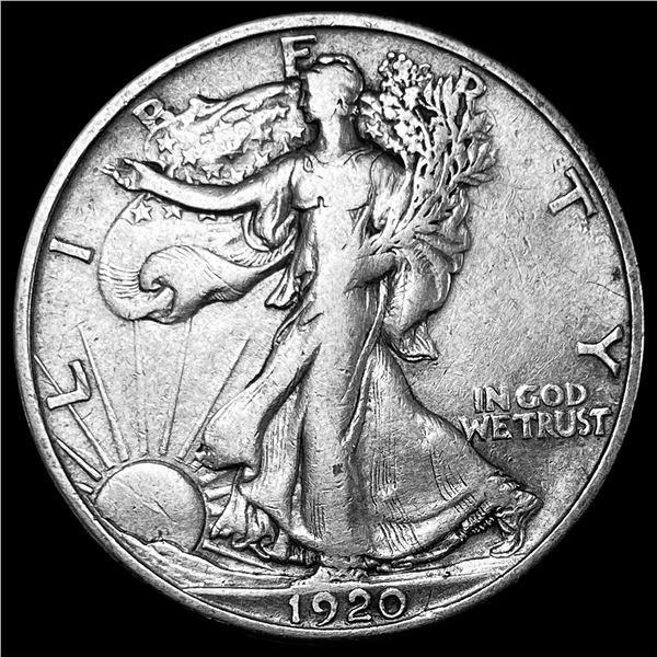 1920-D Walking Liberty Half Dollar ABOUT UNCIRCULATED