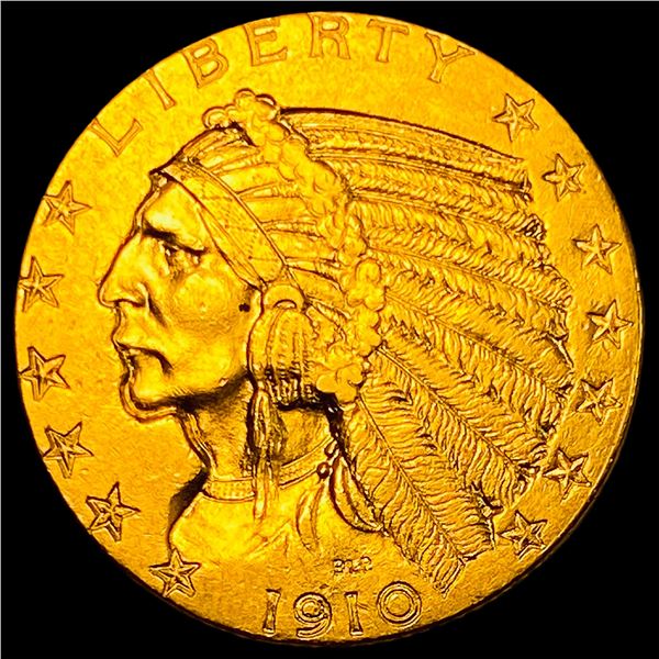 1910 Indian Head Half Eagle $5 Gold CLOSELY UNCIRCULATED