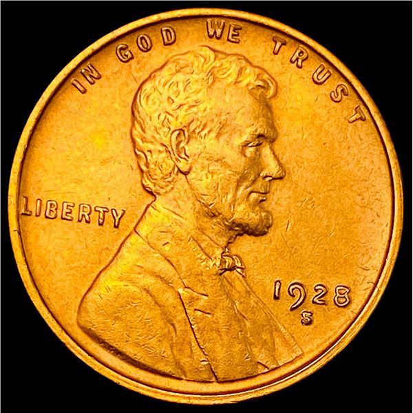 1928-S Red Lincoln Wheat Cent UNCIRCULATED