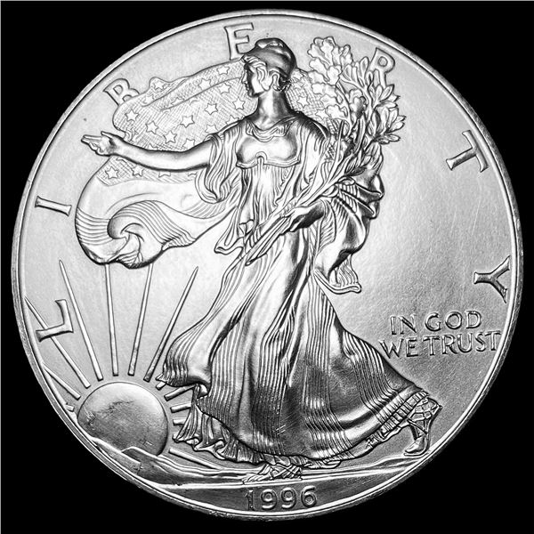 1996 1oz Silver American Eagle $1 GEM BU