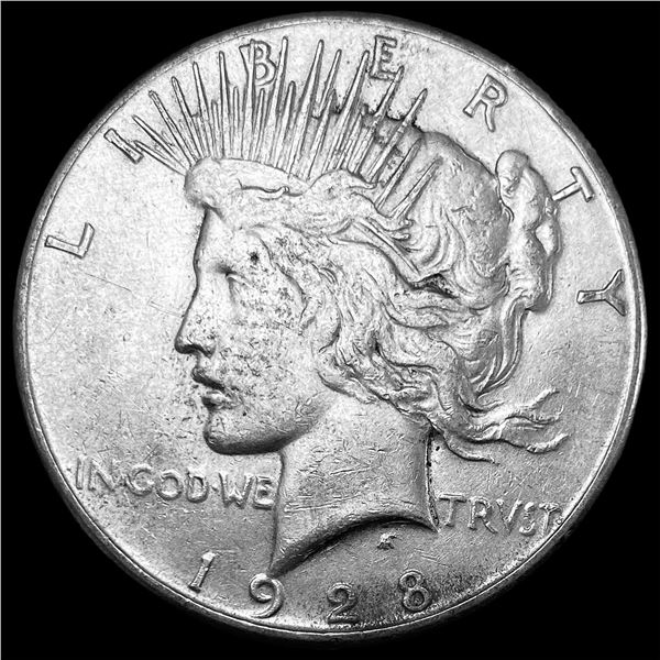1928-S Silver Peace Dollar NEARLY UNCIRCULATED