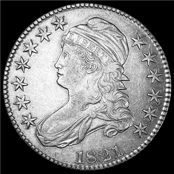 1821 Capped Bust Half Dollar CLOSELY UNCIRCULATED