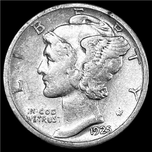1925 Silver Mercury Dime CLOSELY UNCIRCULATED