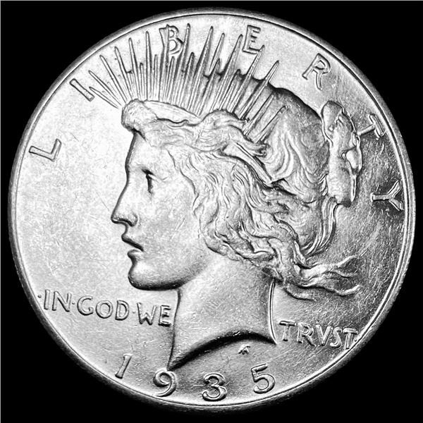 1935-S Silver Peace Dollar CHOICE AU