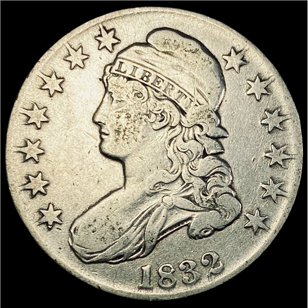1832 Capped Bust Half Dollar LIGHTLY CIRCULATED