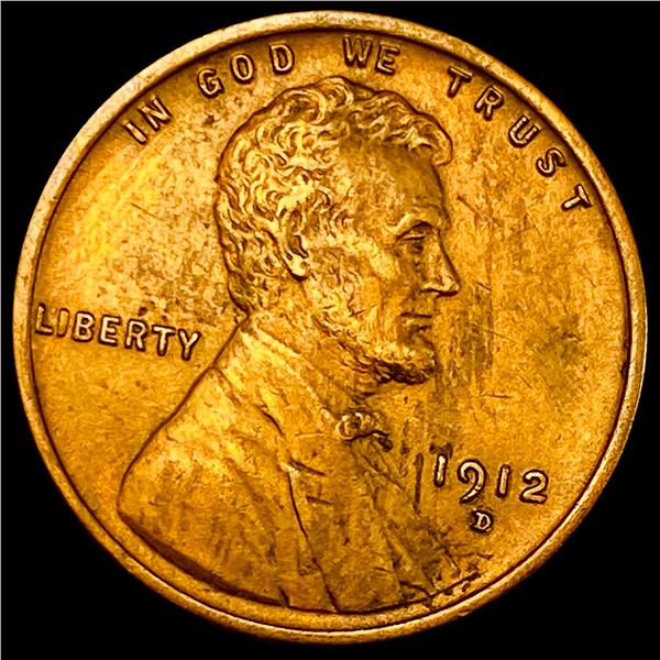 1912-D Lincoln Wheat Cent NEARLY UNCIRCULATED