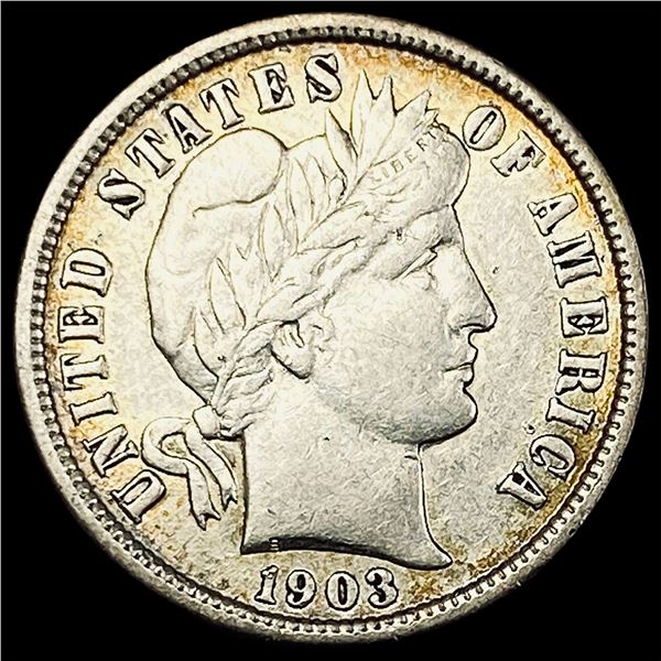 1903-O Silver Barber Dime ABOUT UNCIRCULATED