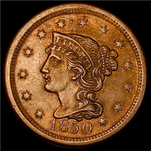 1850 Braided Hair Large Cent CHOICE AU