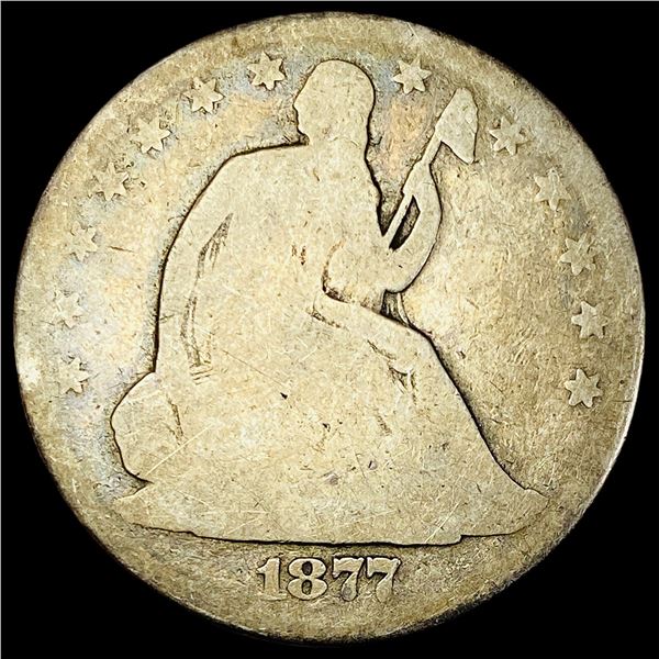 1877 Seated Liberty Half Dollar NICELY CIRCULATED