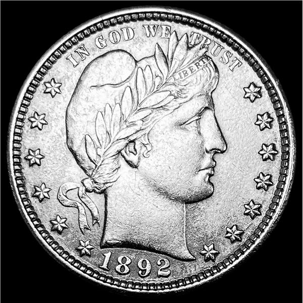 1892 Silver Barber Quarter UNCIRCULATED