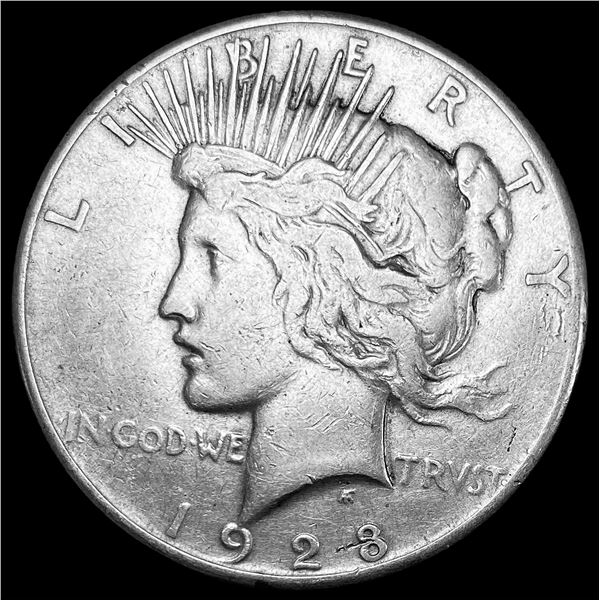 1928 Silver Peace Dollar NEARLY UNCIRCULATED