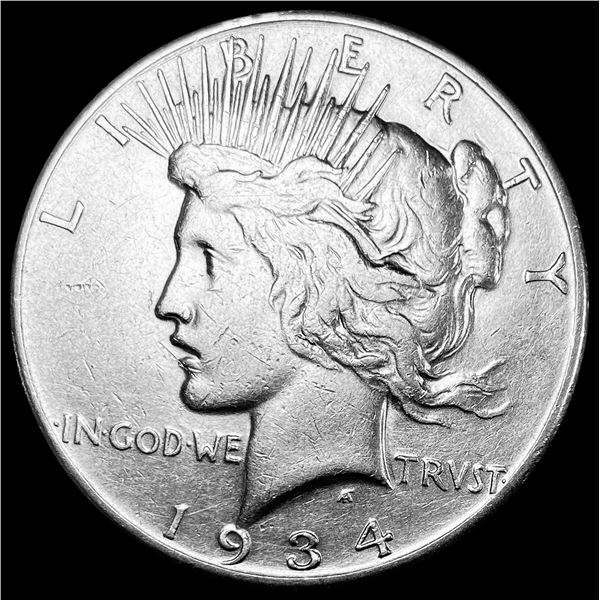 1934-S Silver Peace Dollar CLOSELY UNCIRCULATED