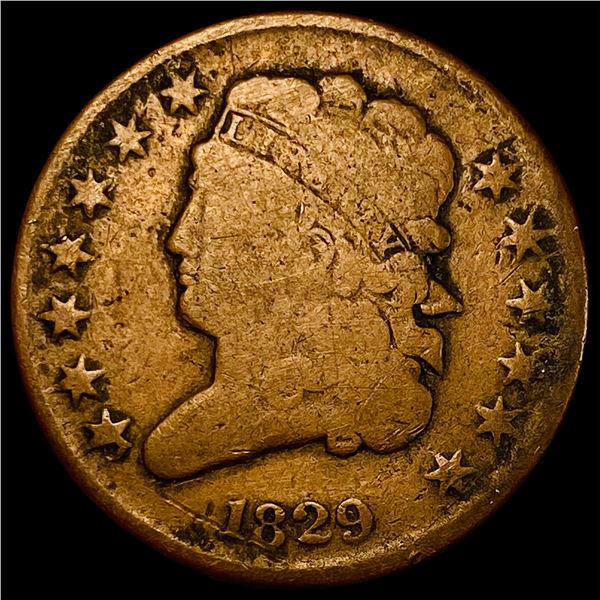 1829 Classic Head Half Cent NICELY CIRCULATED
