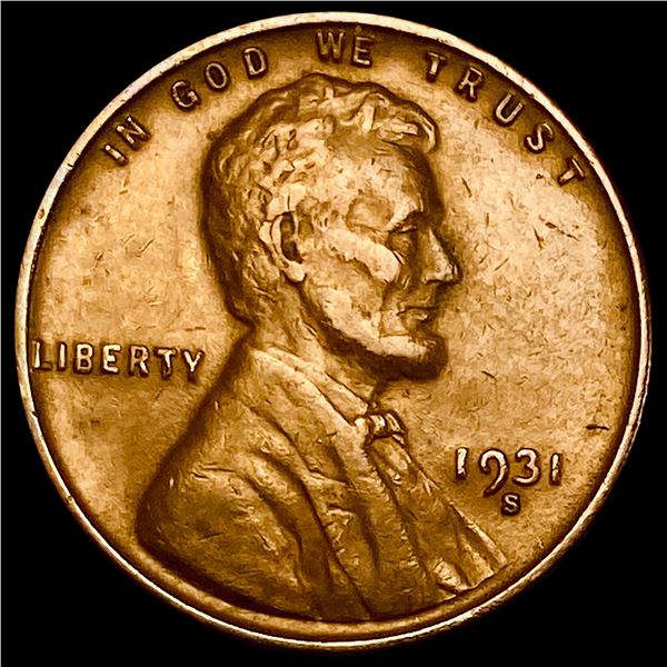 1931-S Lincoln Wheat Cent ABOUT UNCIRCULATED