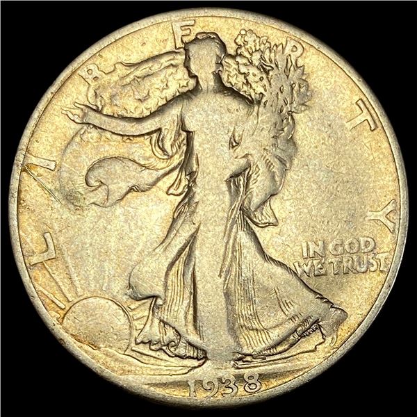 1938-D Walking Liberty Half Dollar NICELY CIRCULATED