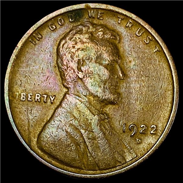 1922-D Lincoln Wheat Cent LIGHTLY CIRCULATED